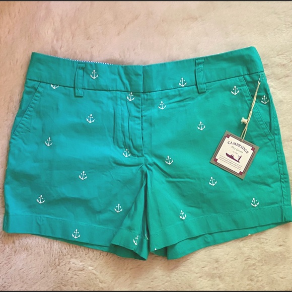 Cambridge Dry Goods Pants - Women’s Summer Shorts with Anchor Embroidery